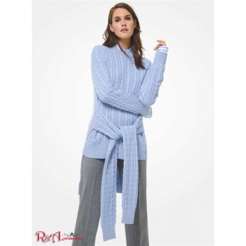 Жіночий Светр (Cable Cashmere Tie-Waist Sweater) 48931-05 sky blue