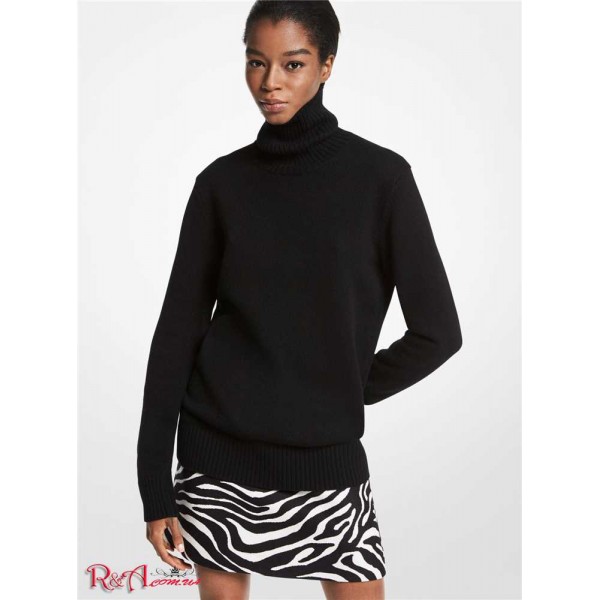 Женская Водолазка MICHAEL KORS (Joan Cashmere Turtleneck Sweater) 65151-05 Черный