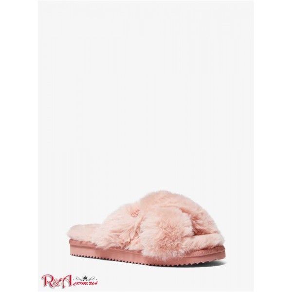 Женские Сандалии MICHAEL KORS (Lala Faux Fur Slide Sandal) 65271-05 Sunset Роза