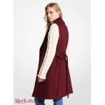 Женский Жилет MICHAEL KORS (Wool Blend Wrap Vest) 61111-05 Темный Ruby