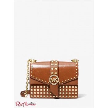 Женская Сумка Кроссбоди (Greenwich Extra-Small Studded Patent Leather Crossbody Bag) 65431-05 Багаж