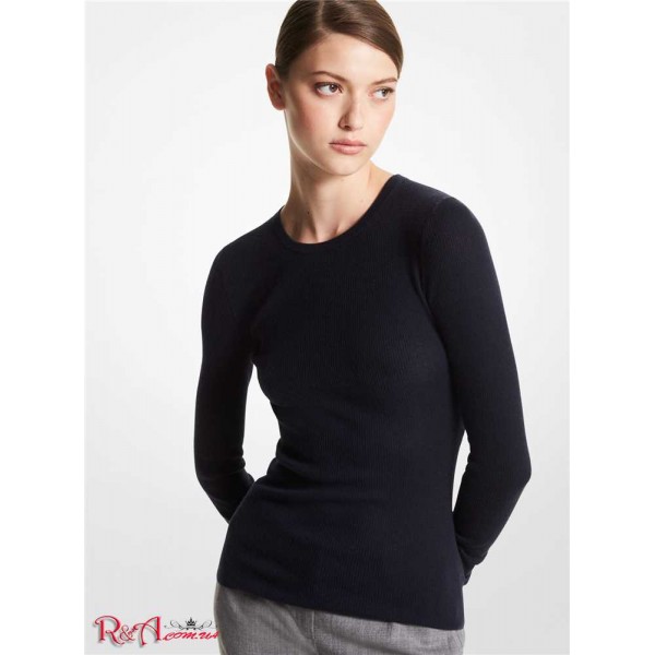 Женский Свитер MICHAEL KORS (Featherweight Cashmere Sweater) 61141-05 Midnight