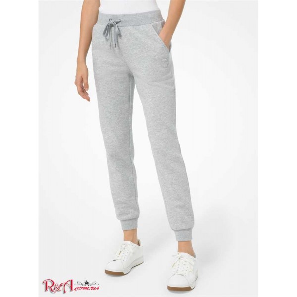 Жіночі Джоггеры MICHAEL KORS (Drawstring Organic Cotton Blend Joggers) 64971-05 Перловий Сірий