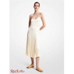 Женское Платье MICHAEL KORS (Crushed Satin Charmeuse Slip Dress) 61261-05 Ecru