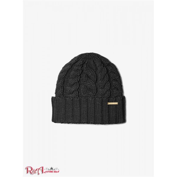 Женская Шапочка MICHAEL KORS (English Cable Knit Beanie Hat) 65171-05 Черный