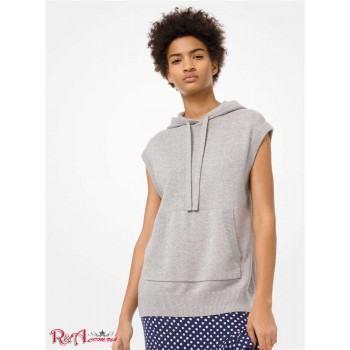 Жіноче Худі (Cotton and Cashmere Sleeveless Hoodie) 61151-05 Перловий Сірий