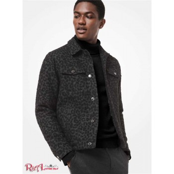 Чоловіча Куртка (Leopard Wool Trucker Jacket) 48721-05 вугілля