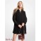 Женское Платье Рубашка (Georgette Pleated Shirtdress) 65031-05 Черный