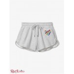 Женские Шорты MICHAEL KORS (Pride Heart Logo Organic Cotton Blend Shorts) 60711-05 Жемчужный Серый