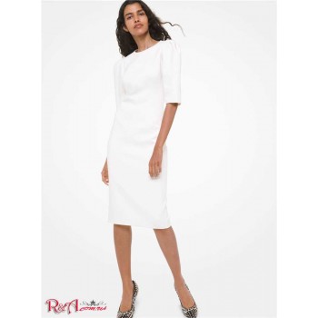 Женское Платье (Stretch Boucle Puff-Sleeve Sheath Dress) 49301-05 Белый