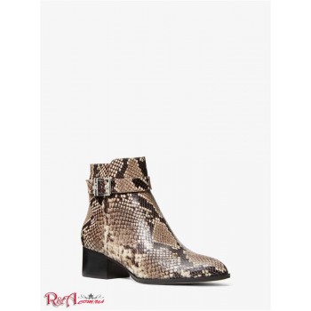 Жіночі Черевики (Britton Snake Embossed Leather Boot) 61321-05 природно