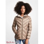 Женская Куртка MICHAEL KORS (Faux Fur-Lined Quilted Nylon Packable Puffer Jacket) 61091-05 Taupe