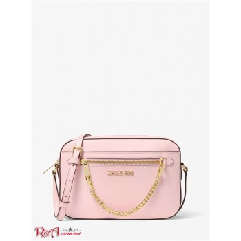 Женская Сумка Кроссбоди (Jet Set Large Saffiano Leather Crossbody Bag) 61471-05 Пудровые Румяна