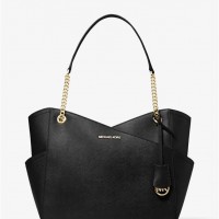 Женская Сумка на Плечо (Jet Set Large Saffiano Leather Shoulder Bag) 65381-05 Черный