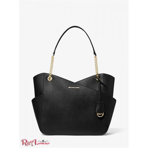 Женская Сумка на Плечо MICHAEL KORS (Jet Set Large Saffiano Leather Shoulder Bag) 65381-05 Черный