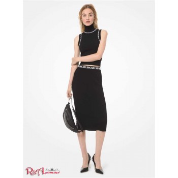 Женская Водолазка (Logo-Trim Stretch-Viscose Turtleneck Tank) 65021-05 черный