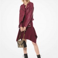 Женская Куртка (Crinkled Leather Moto Jacket) 60971-05 Темный Brandy