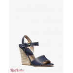 Жіночий Сандалі MICHAEL KORS (Priya Leather and Jute Sandal) 49201-05 Midnight