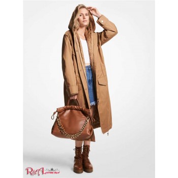 Женская Парка (Water-Resistant Cotton Twill Parka) 65061-05 Темный Camel