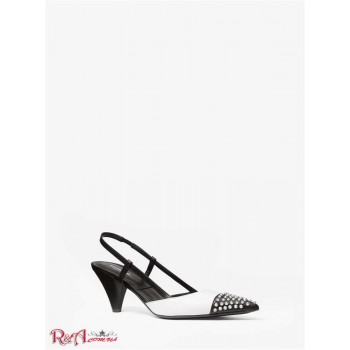 Жіночі Туфлі (Eloise Studded Two-Tone Leather Pump) 49261-05 чорний/білий