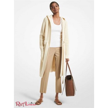 Жіночий Кардиган (Merino Wool and Cashmere Hooded Cardigan) 65141-05 ваніль