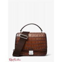 Женская Сумка Сэтчел (Mia Burnished Crocodile-Embossed Leather Shoulder Satchel) 65451-05 багаж