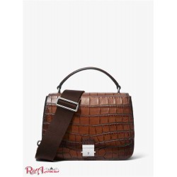 Женская Сумка Сэтчел (Mia Burnished Crocodile-Embossed Leather Shoulder Satchel) 65451-05 багаж