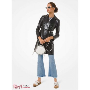 Женский Плащ (Patent Leather Trench Coat) 47932-05 Черный