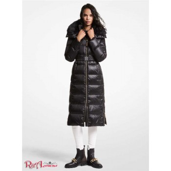 Женский Пуховик (Faux Fur Trim Cire Puffer Coat) 65052-05 черный
