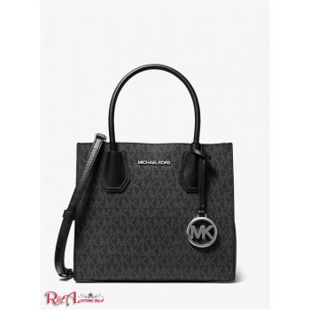 Женская Сумка Кроссбоди (Mercer Medium Logo and Leather Accordion Crossbody Bag) 65312-05 черный