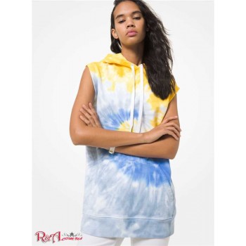 Жіноче Худі (Tie Dye Cotton Terry Sleeveless Hoodie) 60742-05 шафран