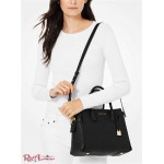 Женская Сумка Сэтчел MICHAEL KORS (Mercer Medium Pebbled Leather Belted Satchel) 65492-05 Черный