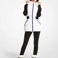Женский Жилет (Faux Fur Trim Quilted Vest) 65072-05 Белый