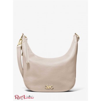 Женская Сумка на Плечо (Izzy Large Pebbled Leather Convertible Shoulder Bag) 65482-05 Светлый Песок