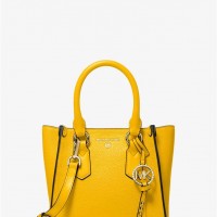 Жіноча Сумка Сетчел (Kris Small Pebbled Leather Satchel) 61632-05 Jasmine Yllw
