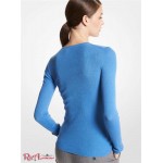 Женский Свитер MICHAEL KORS (Featherweight Cashmere Sweater) 61142-05 Cornflower