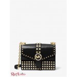 Женская Сумка Кроссбоди MICHAEL KORS (Greenwich Extra-Small Studded Patent Leather Crossbody Bag) 65432-05 Черный