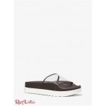 Женские Сандалии MICHAEL KORS (Tyra PVC and Logo Slide Sandal) 61322-05 коричневый