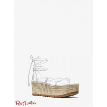 Женские Сандалии (Mabal Leather Flatform Sandal) 49172-05 Оптический Белый