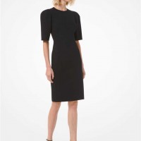 Женское Платье (Stretch Boucle Puff-Sleeve Sheath Dress) 49302-05 Черный