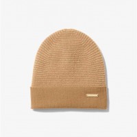 Женская Шапочка (Metallic Wool Blend Beanie Hat) 61182-05 Темный Camel/Золотой