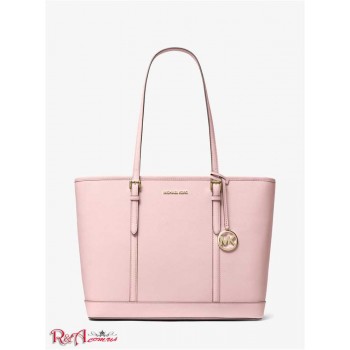 Женская сумка (Jet Set Travel Large Saffiano Leather) 61522-05 Пудровые Румяна