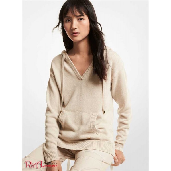 Жіноче Худі MICHAEL KORS (Merino Wool Blend Hoodie) 64952-05 Dune