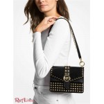 Женская Сумка Кроссбоди MICHAEL KORS (Greenwich Extra-Small Studded Patent Leather Crossbody Bag) 65432-05 Черный