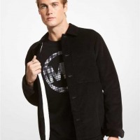 Чоловіча Куртка (Faux Shearling-Lined Corduroy Jacket) 65082-05 чорний