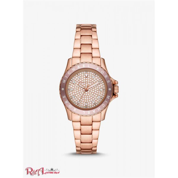 Жіночий Годинник MICHAEL KORS (Mini Kenly Pave Rose Gold-Tone Watch) 60872-05 рожевий золото