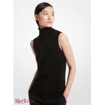 Жіноча Водолазка MICHAEL KORS (Embellished Cashmere Sleeveless Turtleneck Sweater) 65152-05 чорний
