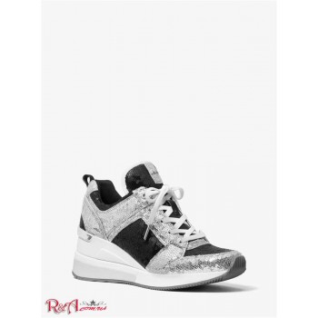 Женские Кроссовки (Georgie Two-Tone Sequined Canvas Trainer) 65222-05 черный