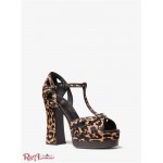 Жіночий Сандалі MICHAEL KORS (Shirley Leopard Calf Hair Platform Sandal) 53312-05 lt suntan