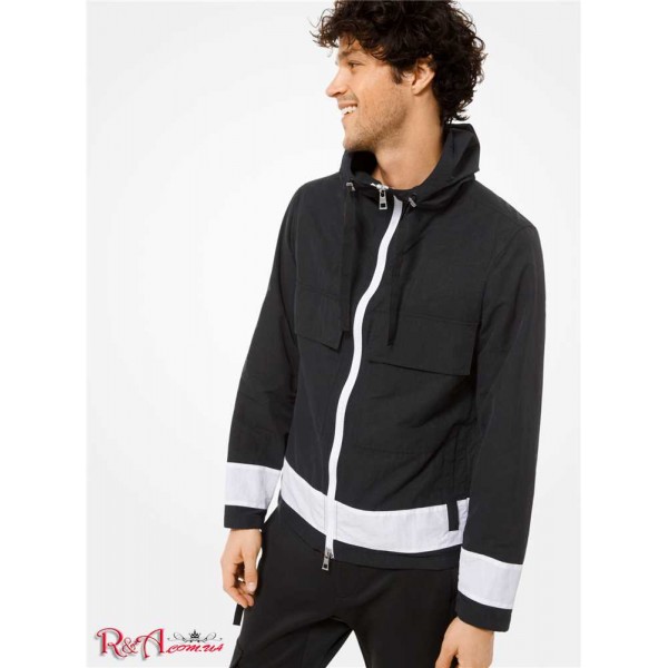 Чоловіча Куртка MICHAEL KORS (Color-Block Nylon Hooded Jacket) 48602-05 чорний